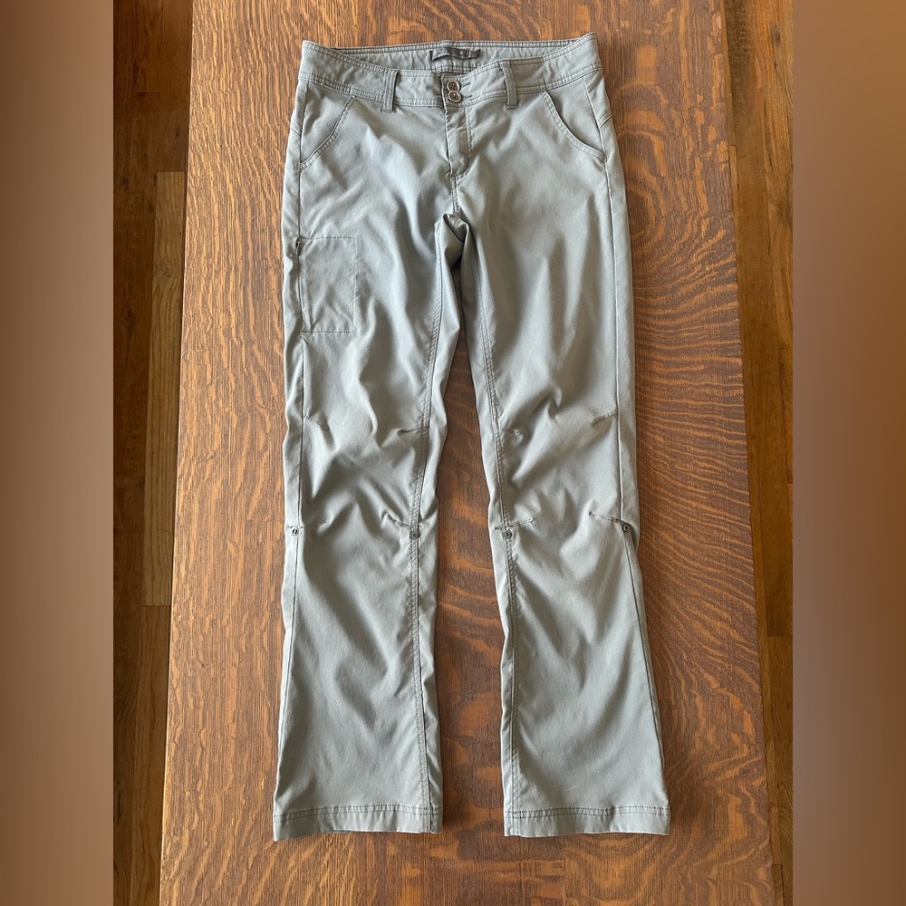 Prana Halle Hiking Pant Light Gray Size 8